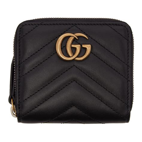 gucci marmont zip wallet|gucci marmont wallet price.